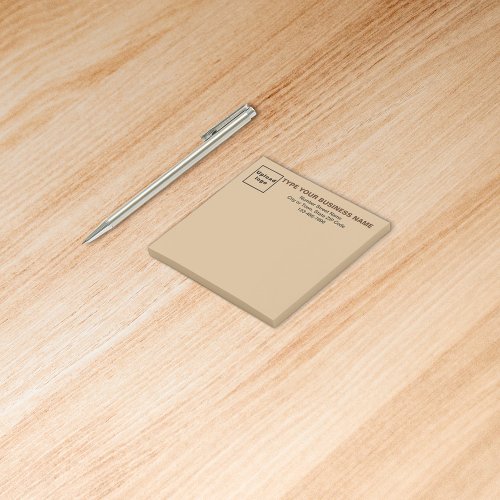 Business Light Brown Square post it note
