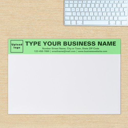 Business Light Green Heading Large Tearaway Paper Pad