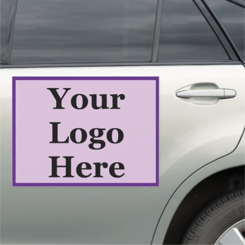 Business Lilac and Royal Purple Your Logo Template Car Magnet