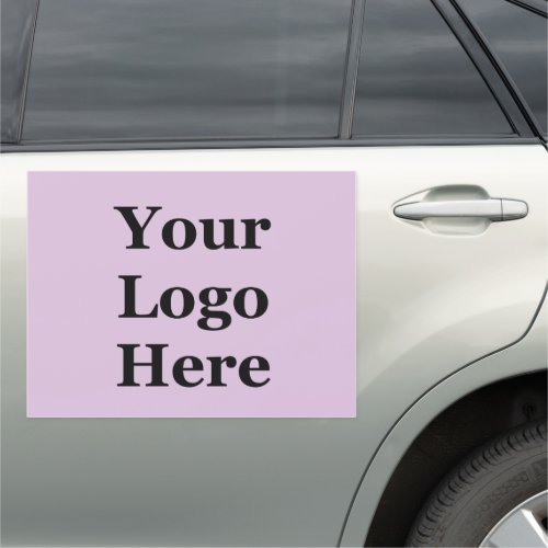 Business Lilac Your Logo Here Branded Template Car Magnet