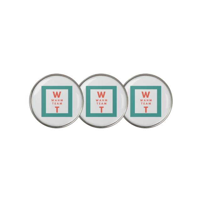 Business Logo Add Your logo  Golf Ball Marker (3 Up)