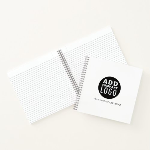 Business Logo Add Your Own Logo  Notebook
