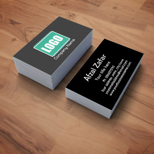 Business logo, address and contact personalized business card