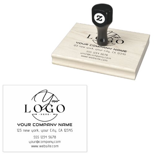 Business  Logo Address Company Name Professional  Rubber Stamp