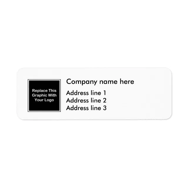 Business Logo Address Labels Template | Zazzle