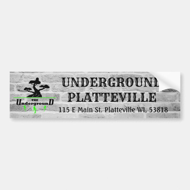 Business Logo and Address Bumper Sticker (Front)