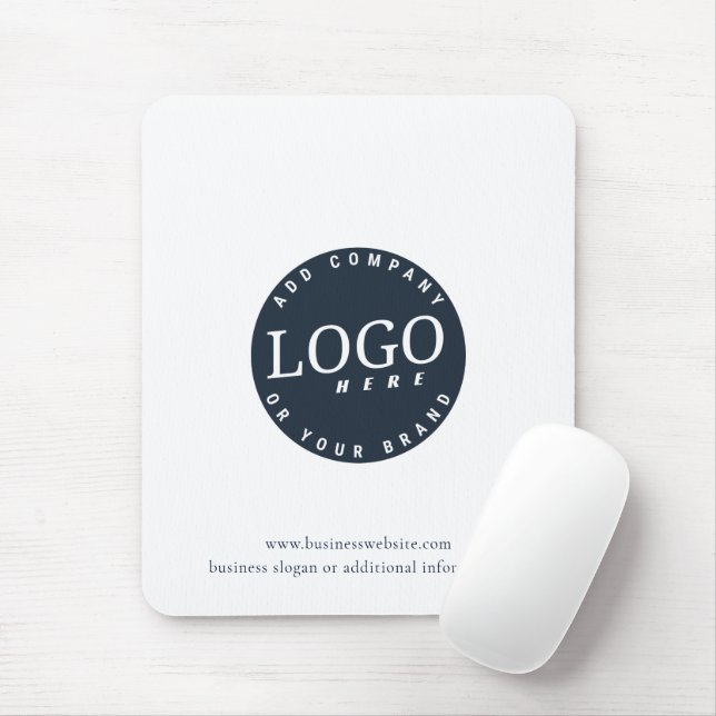 Business Logo and Company Staff Swag Mouse Pad (With Mouse)