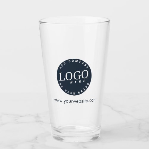 Business Logo and Company Website Address Custom Glass