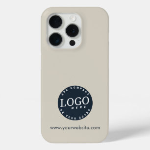 Business Logo and Company Website Custom iPhone 15 Pro Case