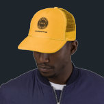 Business Logo and Company Website Employee Staff Trucker Hat<br><div class="desc">Add your company logo and brand identity to this trucker hat as well as your website address or slogan by clicking the "Personalize" button above. These brand-able trucker hats can advertise your business as employees wear them and double as a corporate swag. Available in other colors and sizes. No minimum...</div>