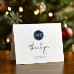 Business Logo and Corporate Website Clients Thank You Card