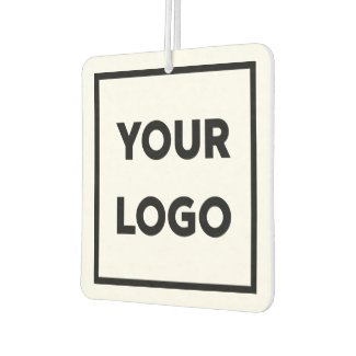 Business Logo and Custom Text Air Freshener