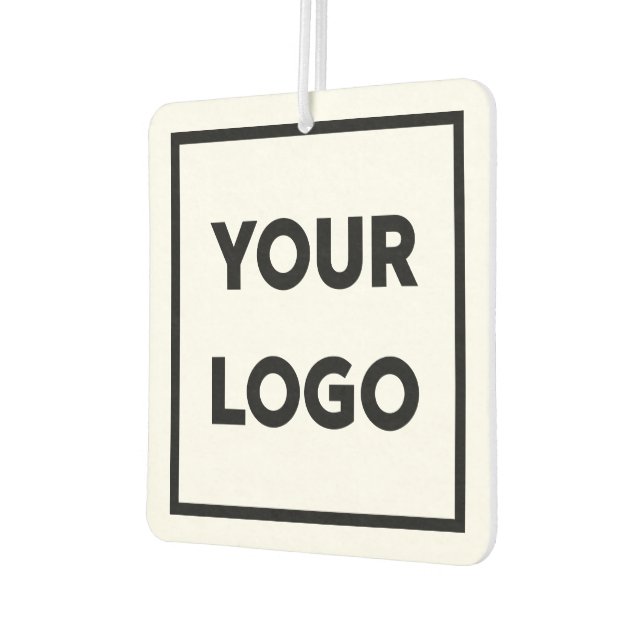 Business Logo and Custom Text Air Freshener (Left)
