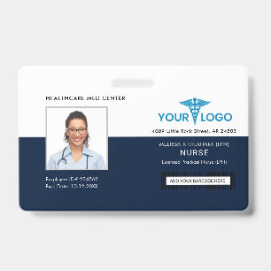 Business Logo and Employees Photo ID Badge
