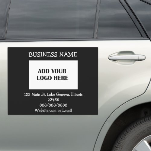 Business Logo and Information Car Magnet
