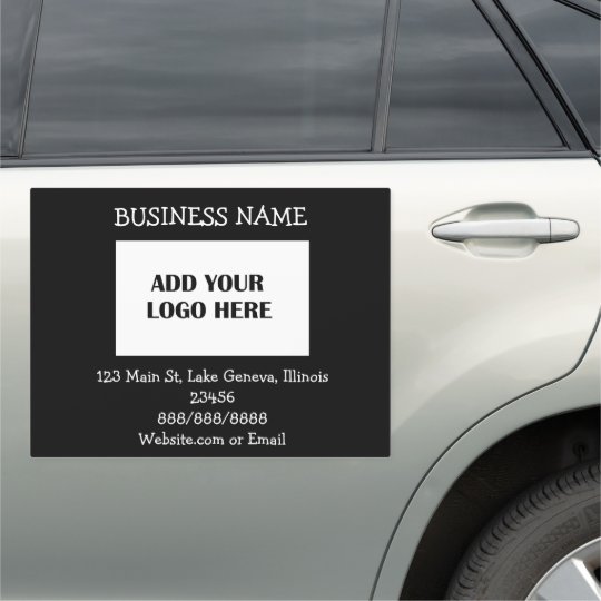 Business Logo and Information Car Magnet | Zazzle.com