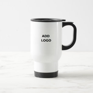 Business Logo and Information Customer Gift Travel Mug