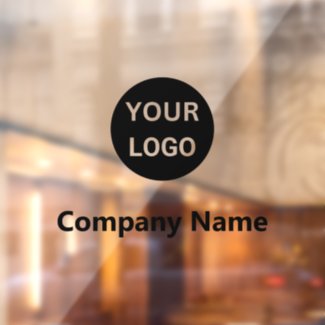 Business Logo and Name Black Text Template