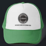 Business Logo and Name Custom Employees Trucker Hat<br><div class="desc">Add your company logo and brand identity to this trucker hat as well as your website address or slogan by clicking the "Personalize" button above. These brand-able trucker hats can advertise your business as employees wear them and double as a corporate swag. Available in other colors and sizes. No minimum...</div>