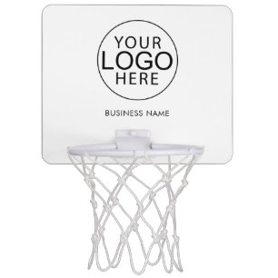 Business Logo and Name Custom Mini Basketball Hoop