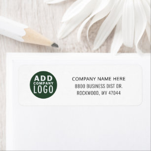 Business Logo and Return Address Custom Label