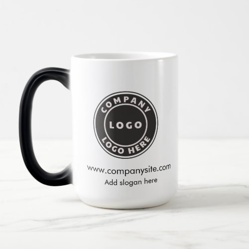 Business Logo and Slogan Custom Company Staff Magic Mug