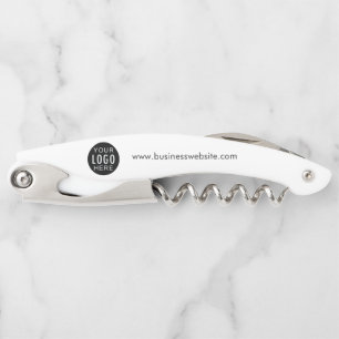 Business Logo and Slogan Promotional Swag Waiter's Corkscrew