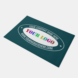 Business Logo and Text Office Doormat Example