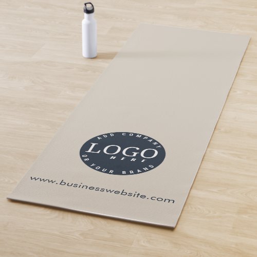 Business Logo and Website Address Clients Custom Yoga Mat
