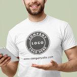 Business Logo and Website Company Employee Custom Tri-Blend Shirt<br><div class="desc">Add your company logo and brand identity to this shirt and your website address or slogan by clicking the "Personalize" button. These brand-able t-shirts can advertise your business as employees wear them and double as a corporate swag. Available in other colors and sizes. No minimum order quantity and no setup...</div>