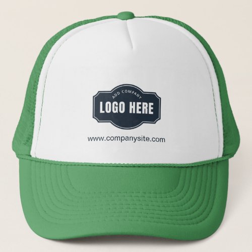 Business Logo and Website Company Employee Novelty Trucker Hat
