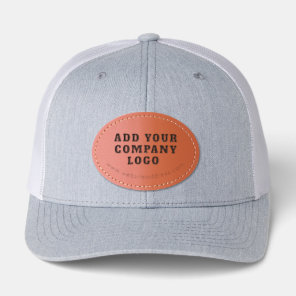Business Logo and Website Company Employees Leather Patch Hat