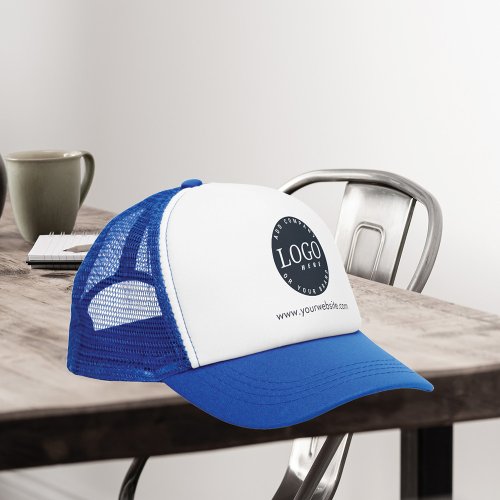 Business Logo and Website Company Employees Trucker Hat