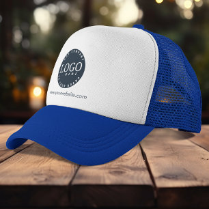 Business Logo and Website Company Employees Trucker Hat