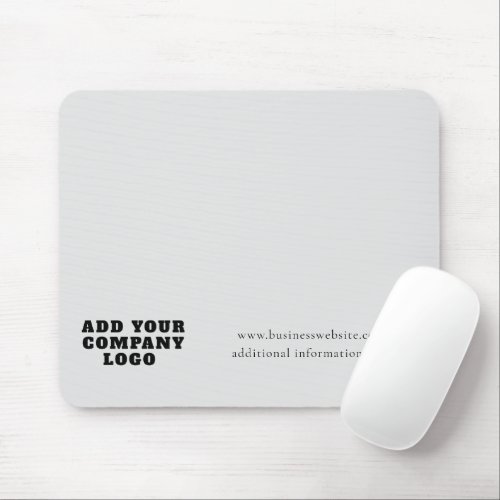 Business Logo and Website Company Swag Custom Mouse Pad