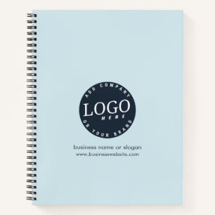 Business Logo and Website Corporate Employees Notebook