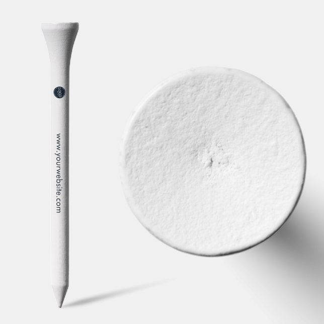 Business Logo and Website Corporate Events Custom Golf Tees (Combo)