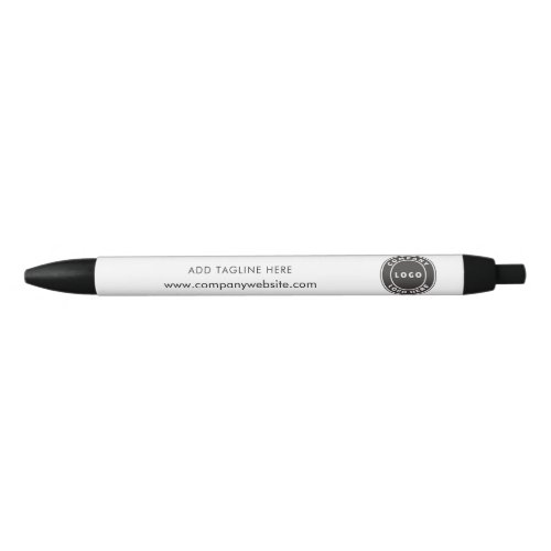 Business Logo and Website Custom Branded Black Ink Pen