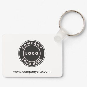 Business Logo and Website Custom Company Keychain