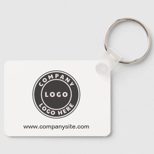 Business Logo and Website Custom Company Keychain