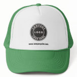 Business Logo and Website Custom Company Trucker Hat