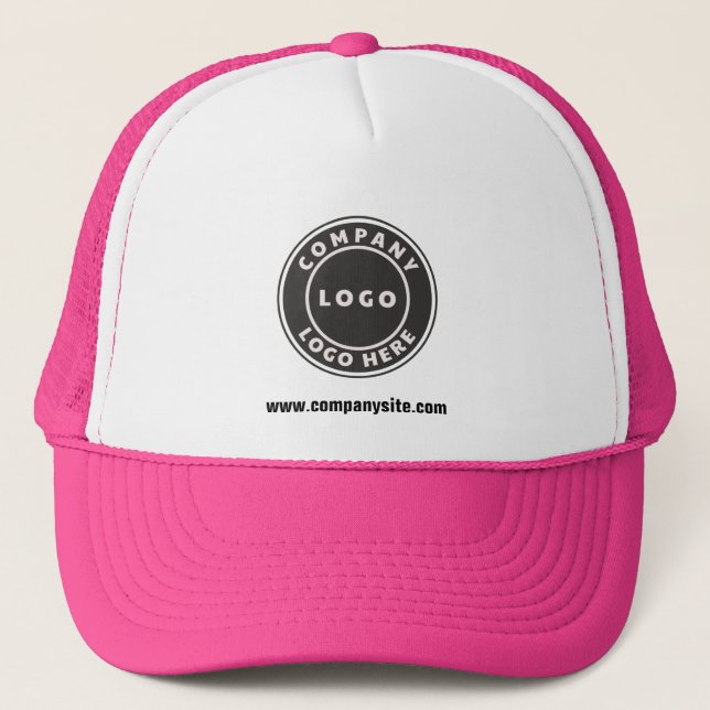 Business Logo and Website Custom Employee Trucker Hat (Front)