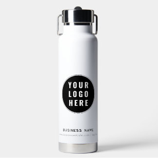 Business Logo and Website Custom Promotional Water Bottle