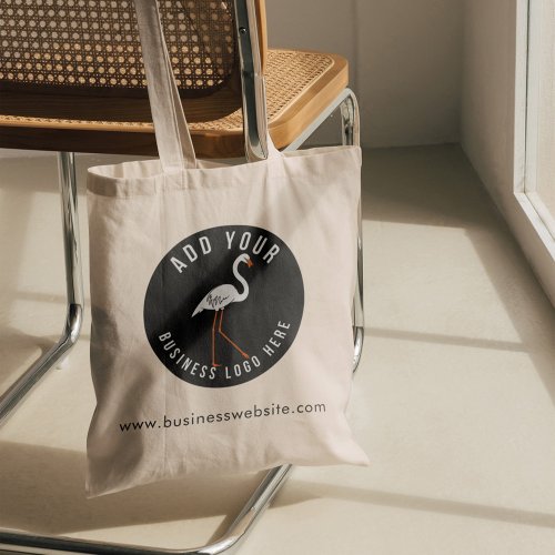 Business Logo and Website Custom Swag Tote Bag