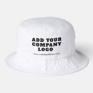 Business Logo and Website Employees Custom Bucket Hat