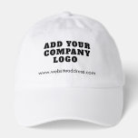 Business Logo and Website Employees Custom Hat<br><div class="desc">Add your brand logo and website address to this cute patch that's perfect to passively advertise your new or established business. Perfect for trade shows, employees, and clients. Other colors available. No minimum order quantity and no setup fee. Order as many or as fewer as required for your established or...</div>