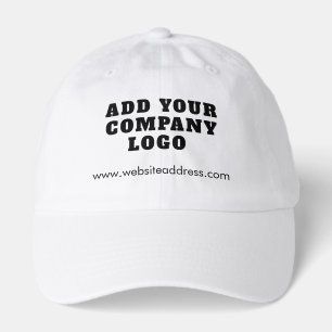 Business Logo and Website Employees Custom Hat