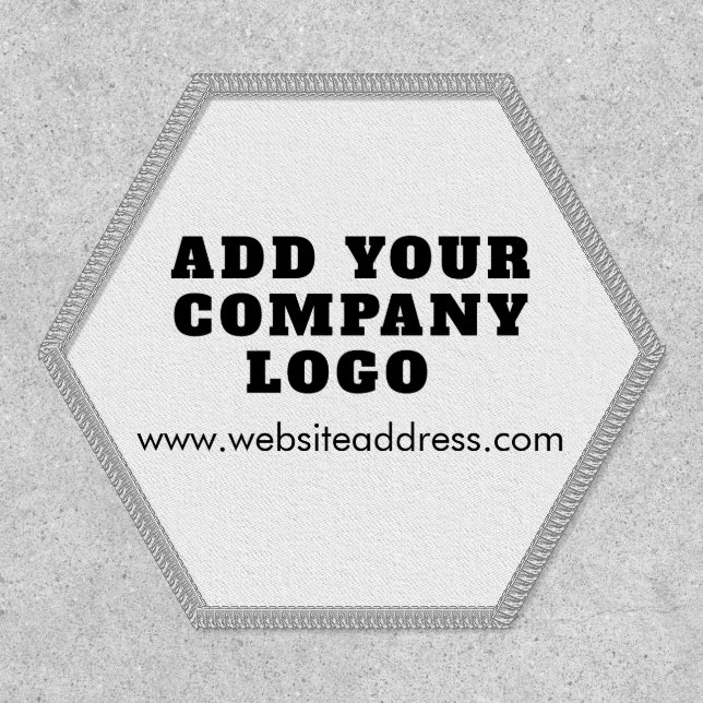 Business Logo and Website Employees Custom Patch (Front)