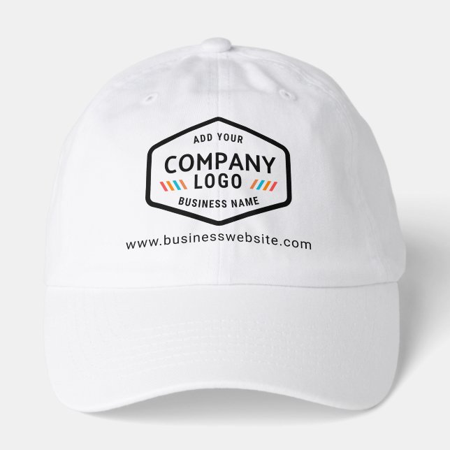 Business Logo and Website Employees Custom Swag Hat (Front)