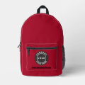 Business Logo and Website Employees Custom Swag Printed Backpack | Zazzle